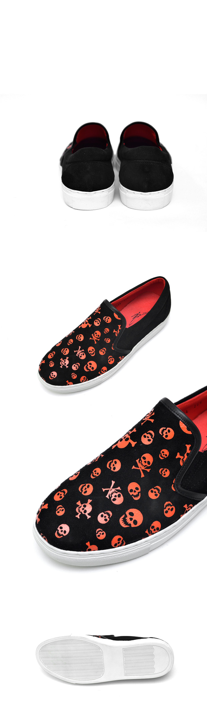 Pirate Skull Print Pattern Sneaker Shoes For Men Women